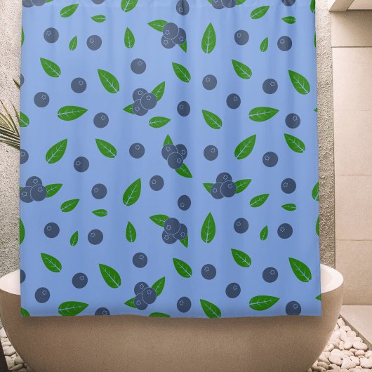 Blauwbes patroon Shower Curtain Douchegordijn
