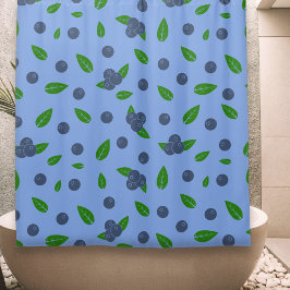 Blauwbes patroon Shower Curtain Douchegordijn