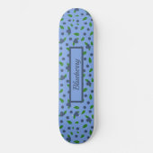 Blauwbes patroon Skateboard (Voorkant)