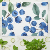 Blauwbes patroon theedoek (Gevouwen)