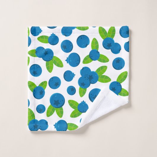 Blauwbes patroon, vers bad handdoek (Wasdoekje)