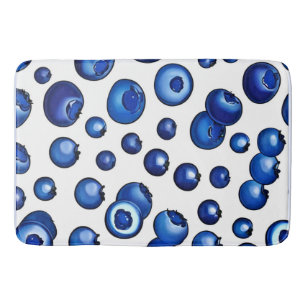 Blauwbes patroon, vers badmat