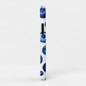 Blauwbes patroon, vers Case-Mate iPhone case (Achterkant/rechts)