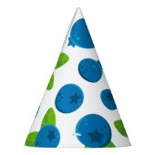 Blauwbes patroon, vers feesthoedjes (Links)