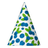 Blauwbes patroon, vers feesthoedjes (Links)