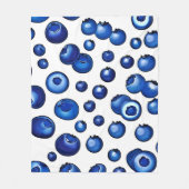 Blauwbes patroon, vers fleece deken (Voorkant)