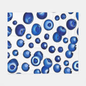Blauwbes patroon, vers fleece deken (Voorkant (Horizontaal))