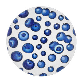 Blauwbes patroon, vers snijplank