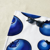 Blauwbes patroon, vers strandlaken (In situ)