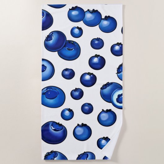 Blauwbes patroon, vers strandlaken (Voorkant)