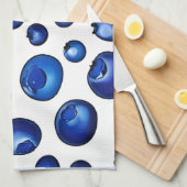 Blauwbes patroon, vers theedoek (Quarter Fold)