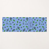 Blauwbes patroon Yoga Mat (Voorkant (horizontaal))