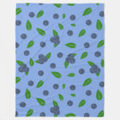 Blauwbes patroonmandje fleece deken (Voorkant)