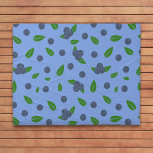 Blauwbes patroonmandje fleece deken