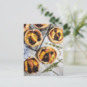 Blauwbes peach Galettes Briefkaart (Staand voorkant)