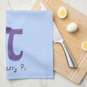 Blauwbes Pi Symbool Cute Wiskunde leraar Theedoek (Quarter Fold)