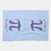 Blauwbes Pi Symbool Cute Wiskunde leraar Theedoek (Horizontaal)