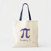 Blauwbes Pi Symbool Cute Wiskunde leraar Tote Bag (Voorkant)