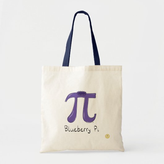 Blauwbes Pi Symbool Cute Wiskunde leraar Tote Bag (Voorkant)