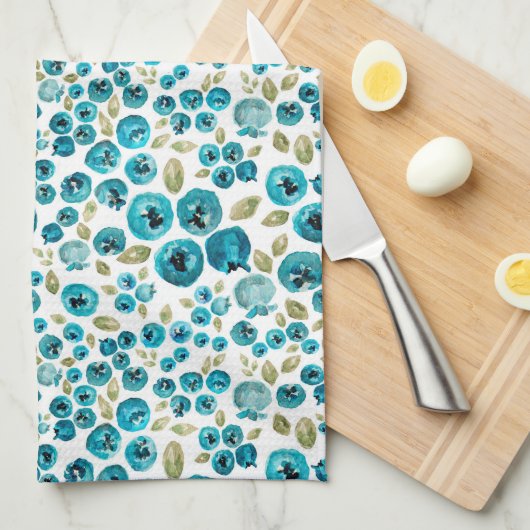 Blauwbes printthea-handdoek theedoek (Quarter Fold)