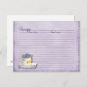 blauwbes recept briefkaart (Voorkant / Achterkant)