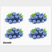 Blauwbes Rechthoekige Sticker (Vel)