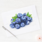 Blauwbes Rechthoekige Sticker (Envelop)