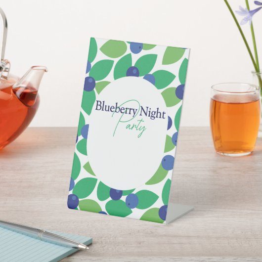 Blauwbes. Reclamebord Met Voetstuk (Insitu)