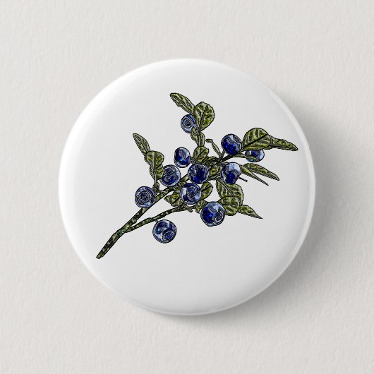 Blauwbes Ronde Button 5,7 Cm (Voorkant)