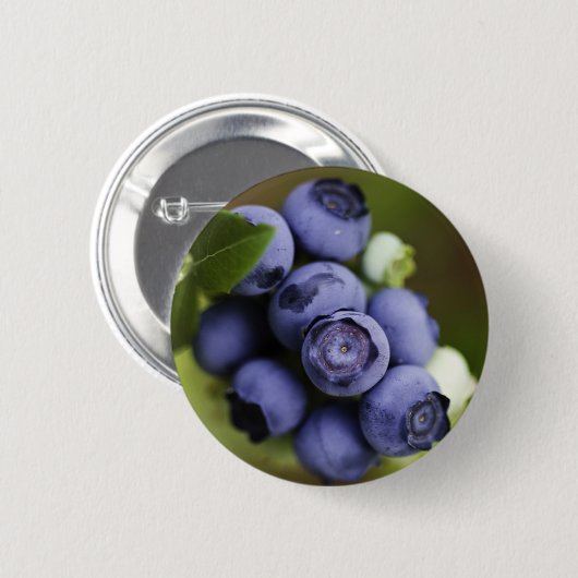 blauwbes ronde button 5,7 cm (Voorkant /achterkant)