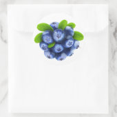 Blauwbes Ronde Sticker (Tas)