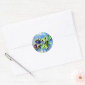 Blauwbes Ronde Sticker (Envelop)