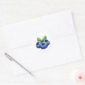 Blauwbes Ronde Sticker (Envelop)