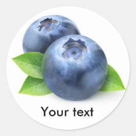 Blauwbes Ronde Sticker