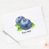 Blauwbes Ronde Sticker (Envelop)