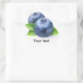 Blauwbes Ronde Sticker (Tas)