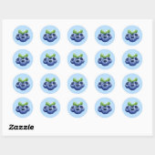 Blauwbes Ronde Sticker (Vel)