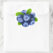 Blauwbes Ronde Sticker (Tas)