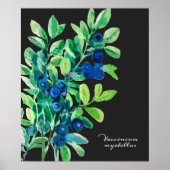 Blauwbes schilderij poster (Voorkant)