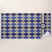 Blauwbes Scone Argyle Beach Towel Strandlaken (Voorkant)