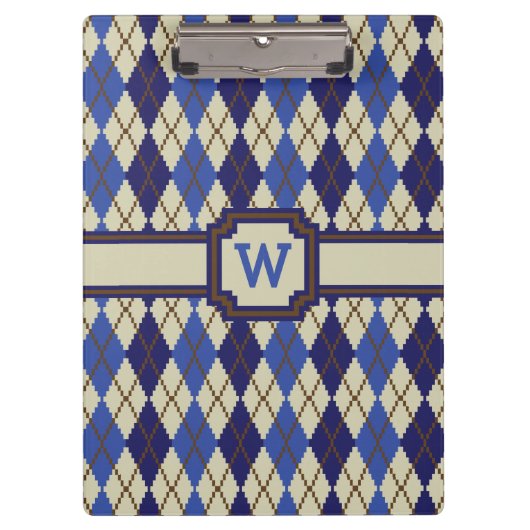 Blauwbes Scone Argyle-klembord Klembord (Voorkant)