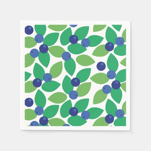 Blauwbes. Servet (Voorkant)