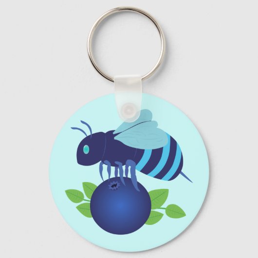 Blauwbes Sleutelhanger (Voorkant)