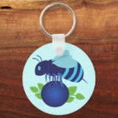 Blauwbes Sleutelhanger (Voorkant)