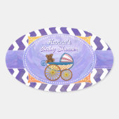 Blauwbes Smear Custom Baby shower Sticker (Voorkant)