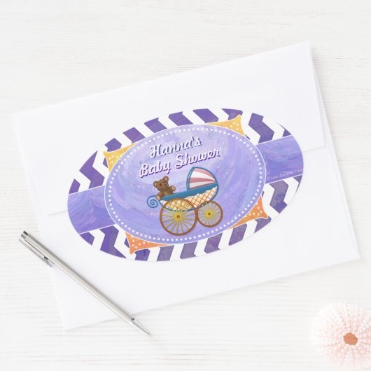 Blauwbes Smear Custom Baby shower Sticker (Envelop)