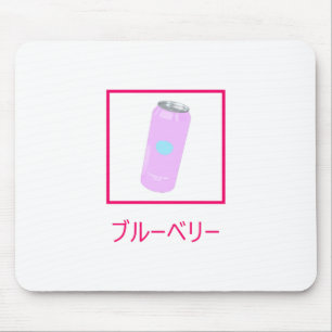 Blauwbes Soda Soft Drink Vaporwave esthetisch Muismat