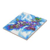 Blauwbes Solar Tegeltje (Zijkant)