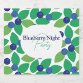 Blauwbes. Sparkling Wijnetiket (Enkel label)