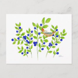 Blauwbes Struik Gnome briefkaart